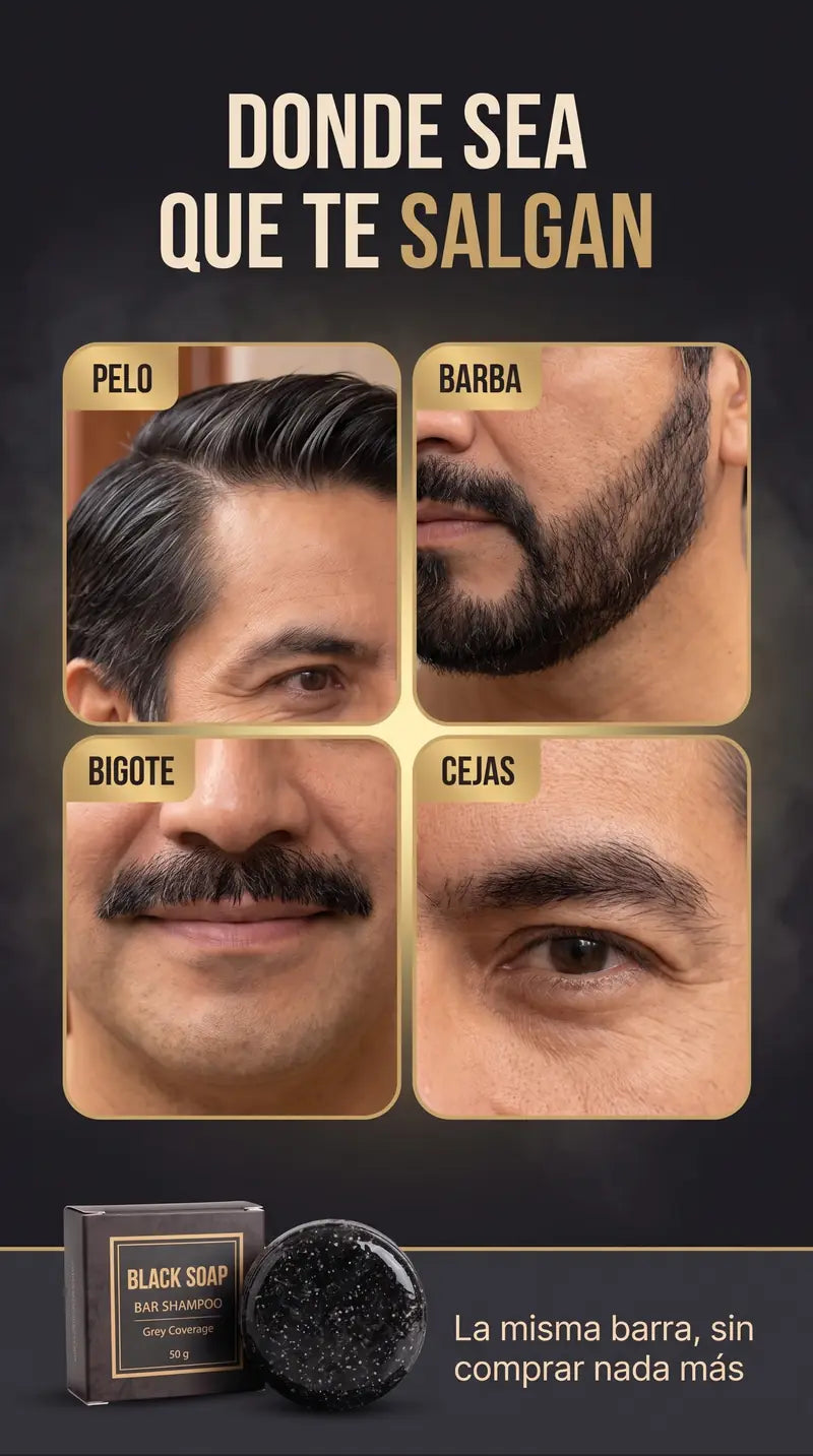 Sirve en el pelo, la barba, el bigote y las cejas con la misma barra