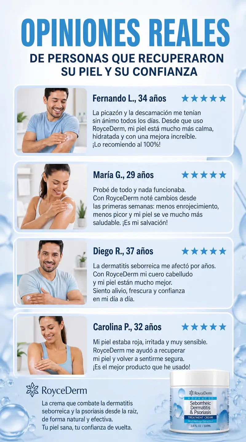 Opiniones reales de clientes de RoyceDerm
