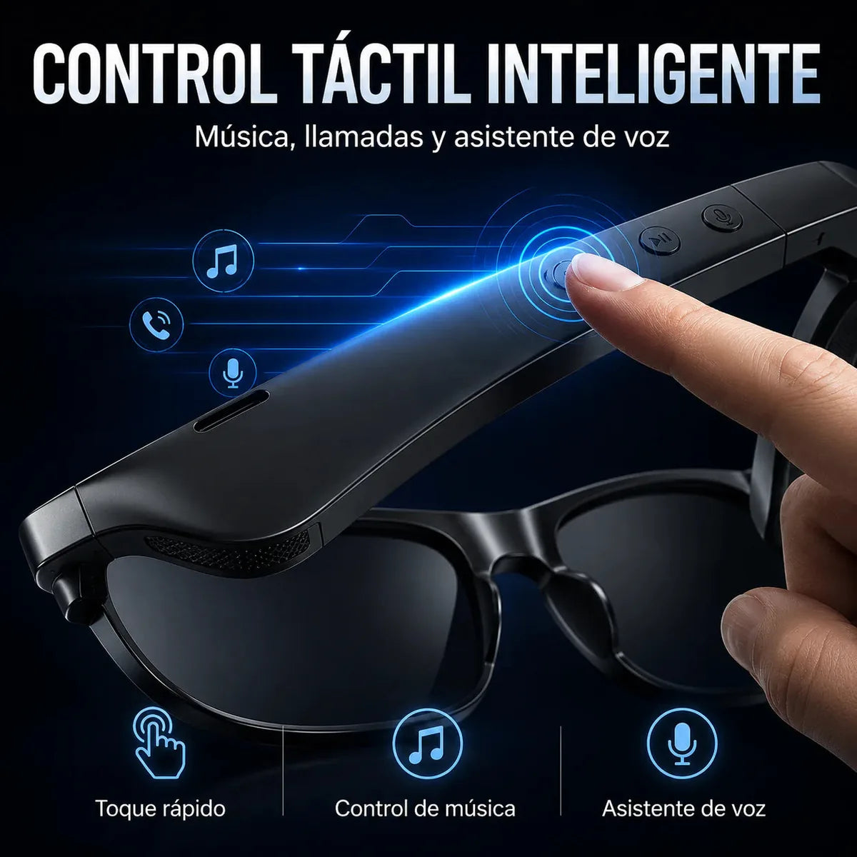Gafas Inteligentes G58 · Audio Bluetooth, Llamadas y Traducción
