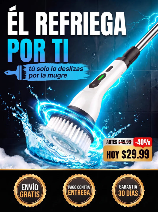 Cepillo Eléctrico de Limpieza 7 en 1 — Mango Extensible hasta 137 cm