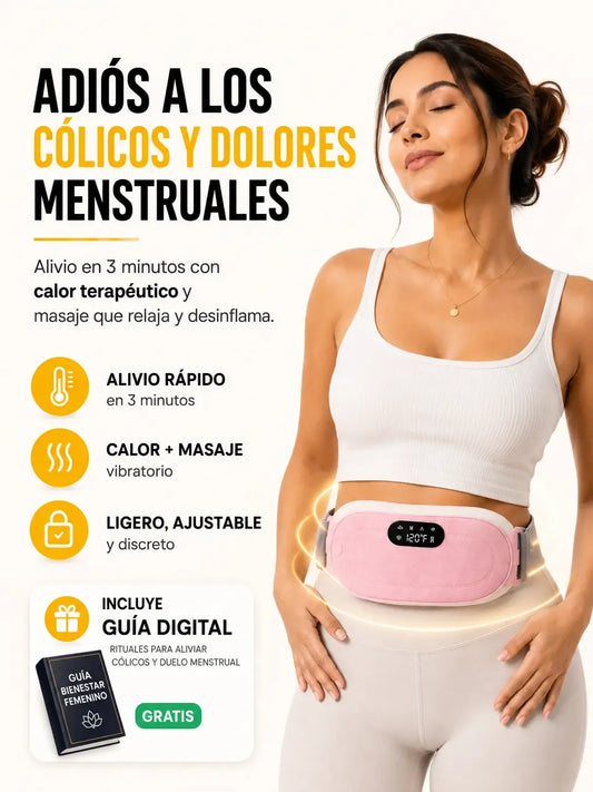 Cinturón Térmico para Cólicos Menstruales con Masaje
