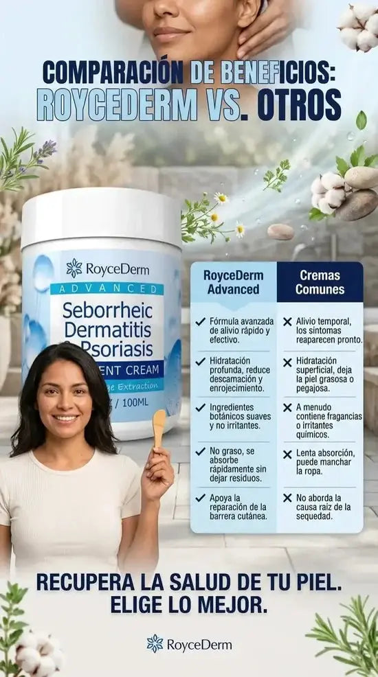 RoyceDerm frente a las cremas comunes