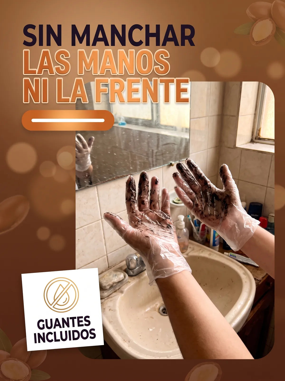 Sin manchar las manos ni la frente: guantes incluidos