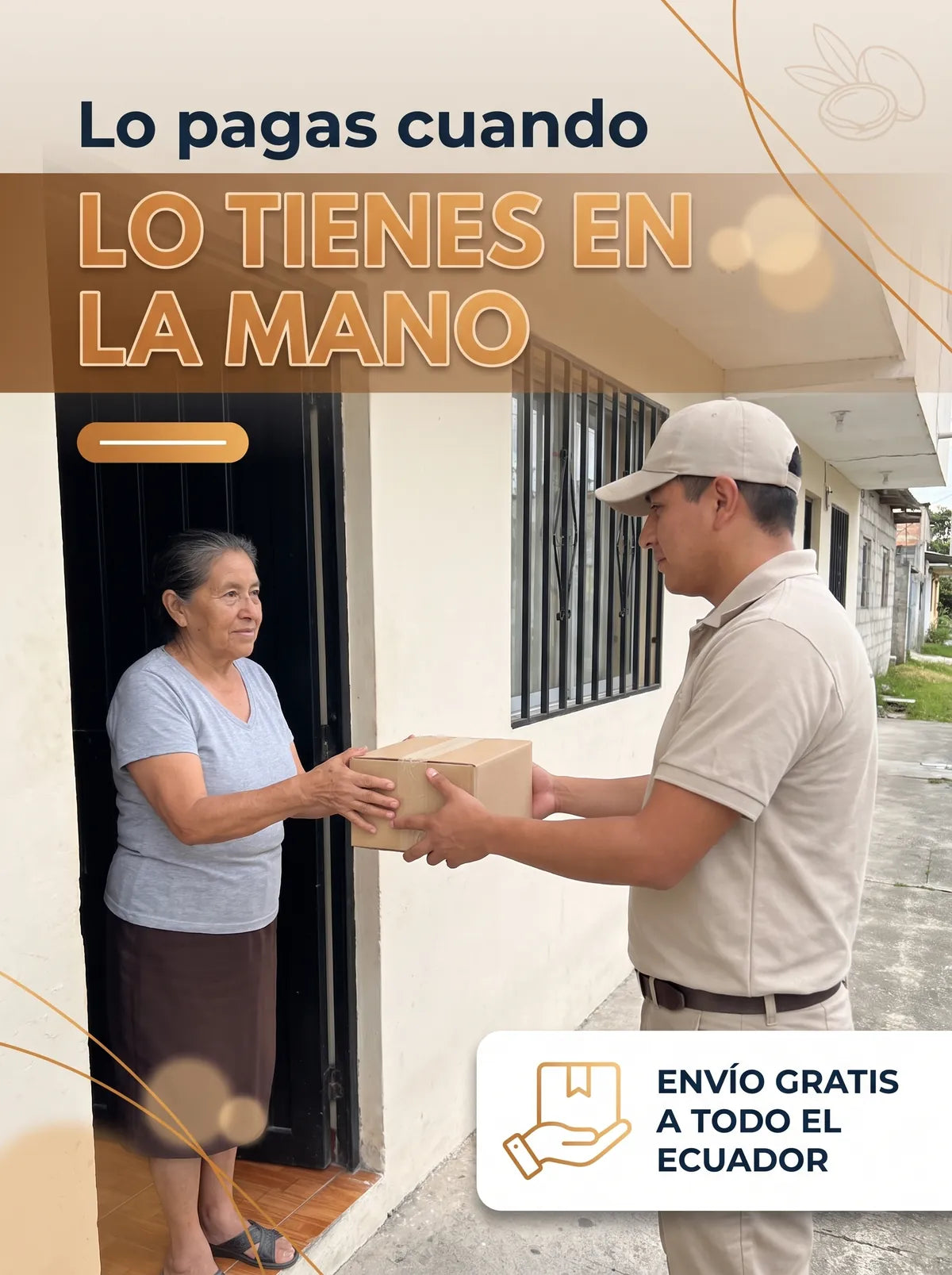 Lo pagas cuando lo tienes en la mano: envío gratis a todo el Ecuador