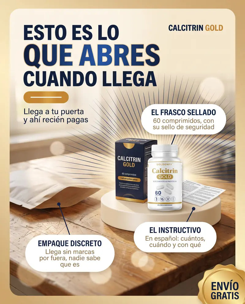 Esto es lo que abres cuando llega: frasco sellado, instructivo y empaque discreto