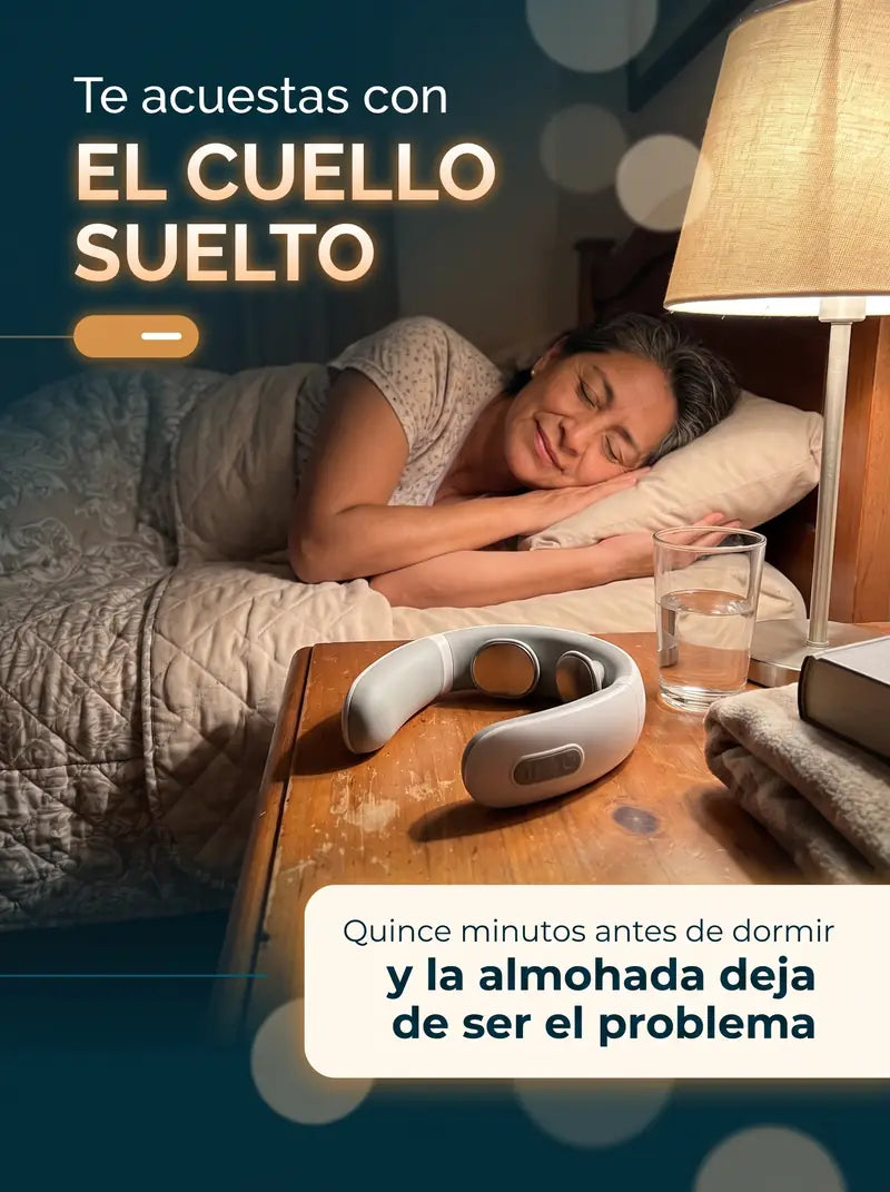 Te acuestas con el cuello suelto: quince minutos antes de dormir y la almohada deja de ser el problema