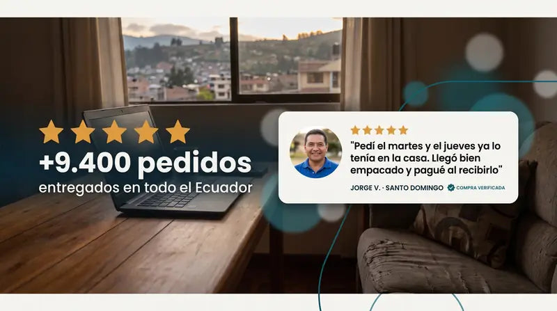 Mas de 9.400 pedidos entregados en todo el Ecuador: pedi el martes y el jueves ya lo tenia en la casa