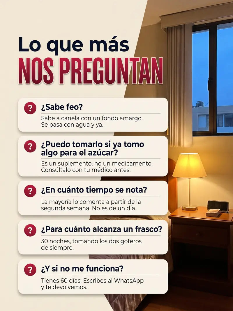 Lo que mas nos preguntan: si sabe feo, si se puede con otro tratamiento, en cuanto se nota y que pasa si no funciona
