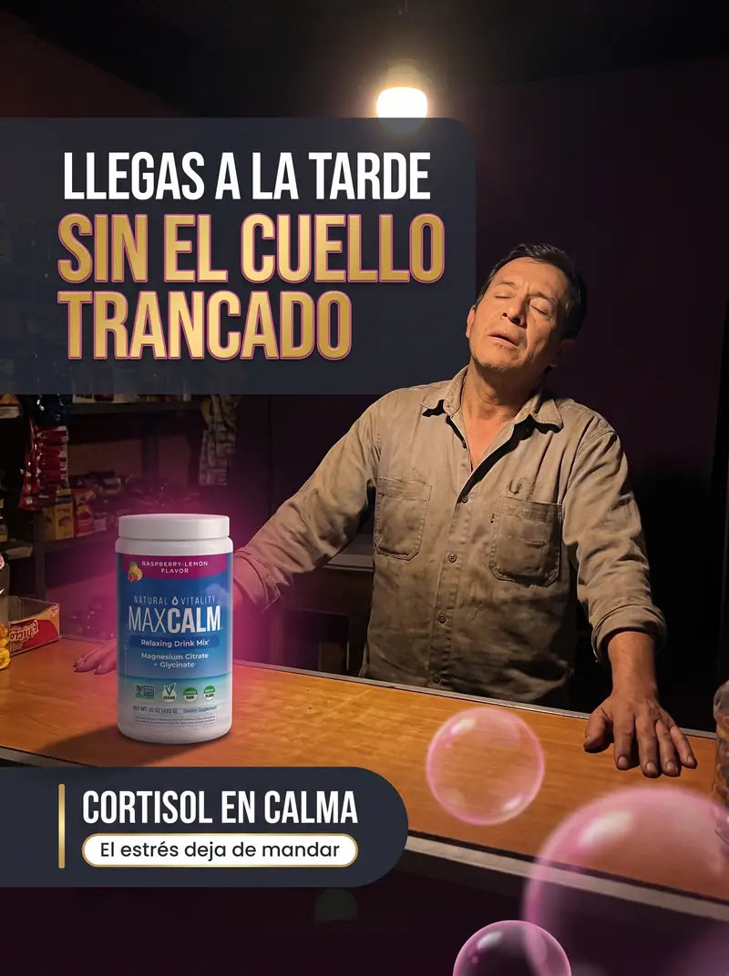 Llegas a la tarde sin el cuello trancado: cortisol en calma