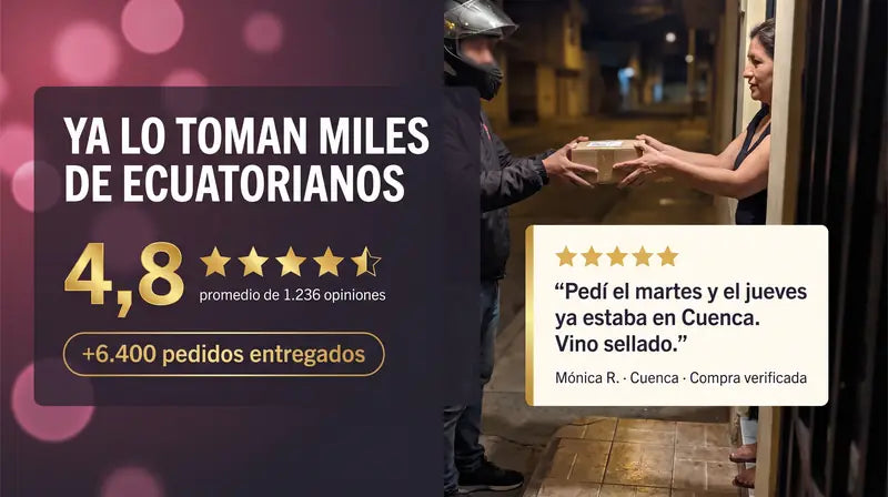 Ya lo toman miles de ecuatorianos: 4,8 de promedio y mas de 6.400 pedidos entregados