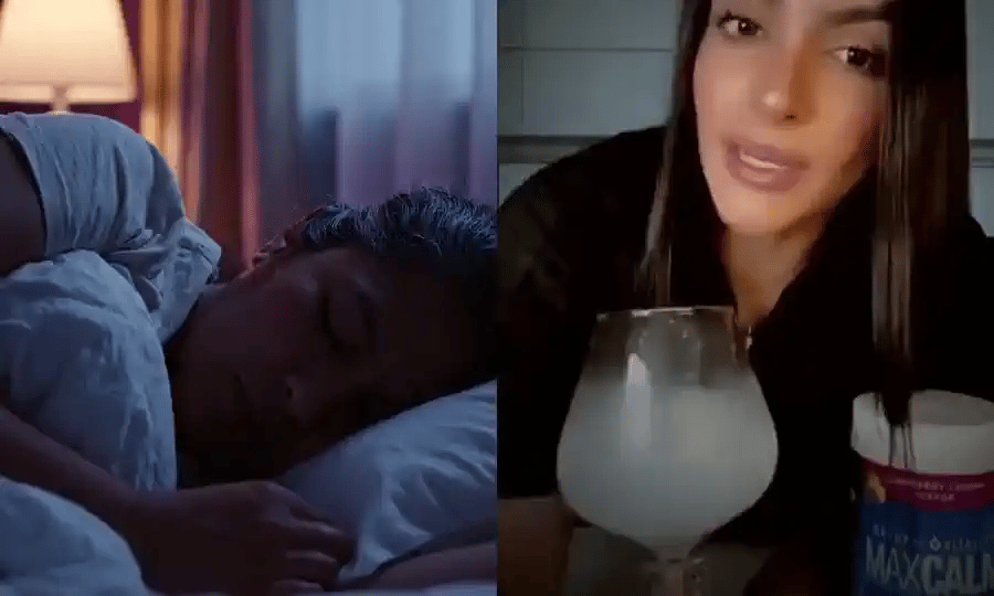 Dormida de corrido al amanecer y el vaso junto al tarro