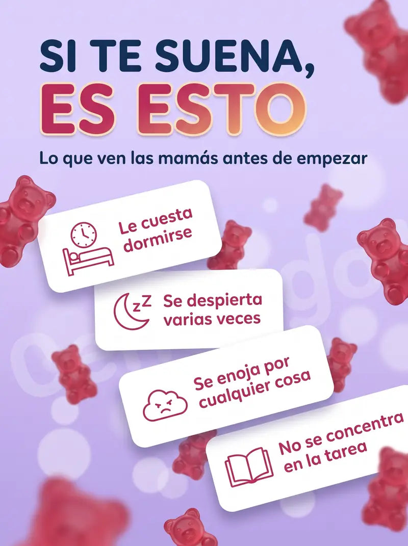 Si te suena, es esto: le cuesta dormirse, se despierta, se enoja, no se concentra