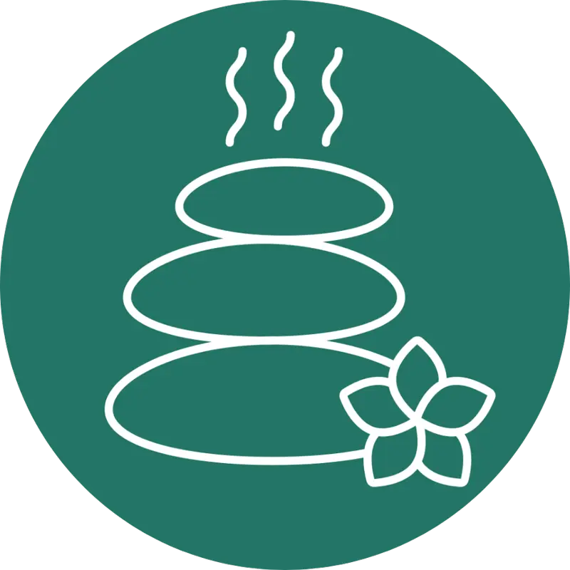 Icono de compresa caliente