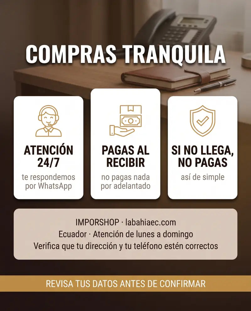 Compras tranquila: atención 24/7, pagas al recibir