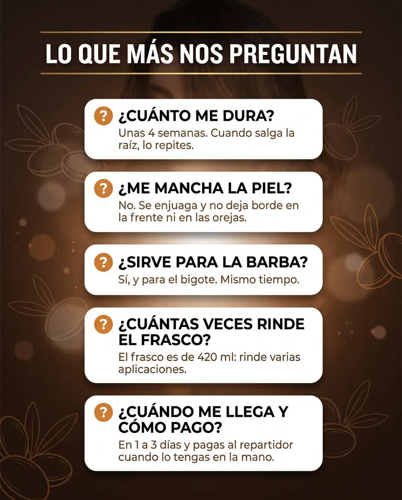Preguntas frecuentes sobre el shampoo cubre canas