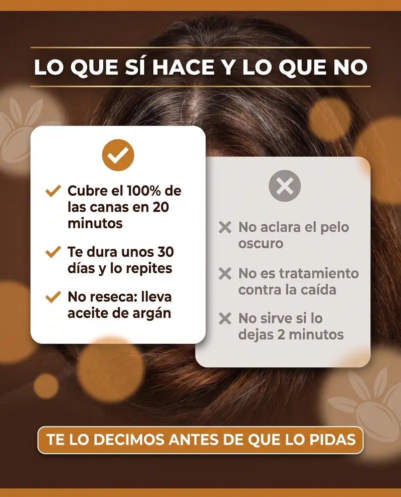 Lo que sí hace y lo que no hace el shampoo cubre canas