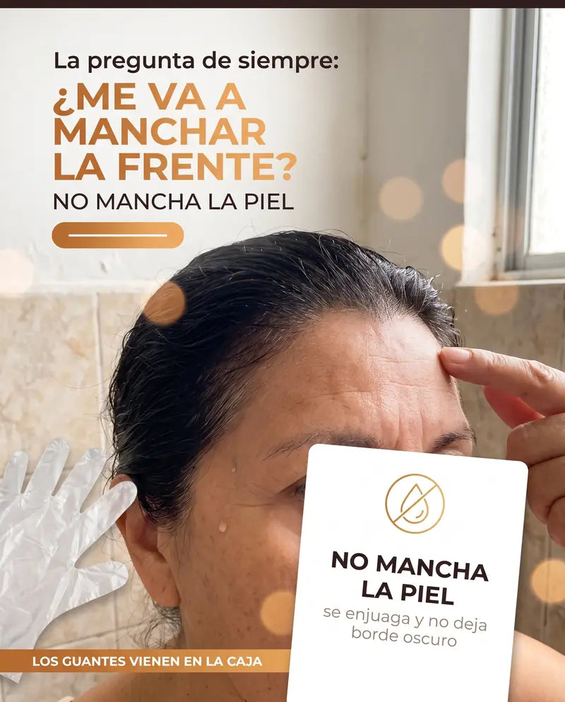 No mancha la piel: la frente limpia después de aplicarlo