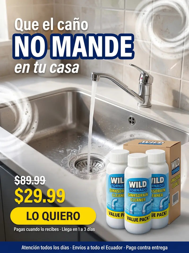 Que el caño no mande en tu casa: 3 frascos por 29.99 dólares, pagas cuando lo recibes